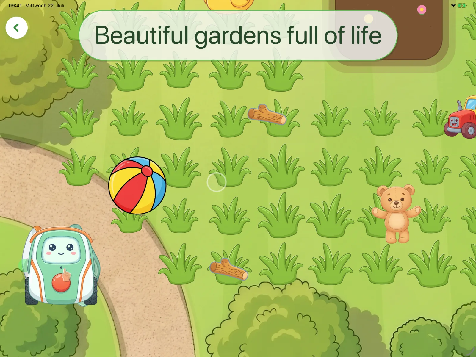 Beautiful gardens full of life
