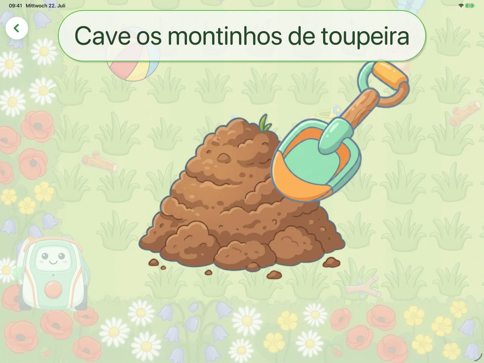 Cave os montinhos de toupeira