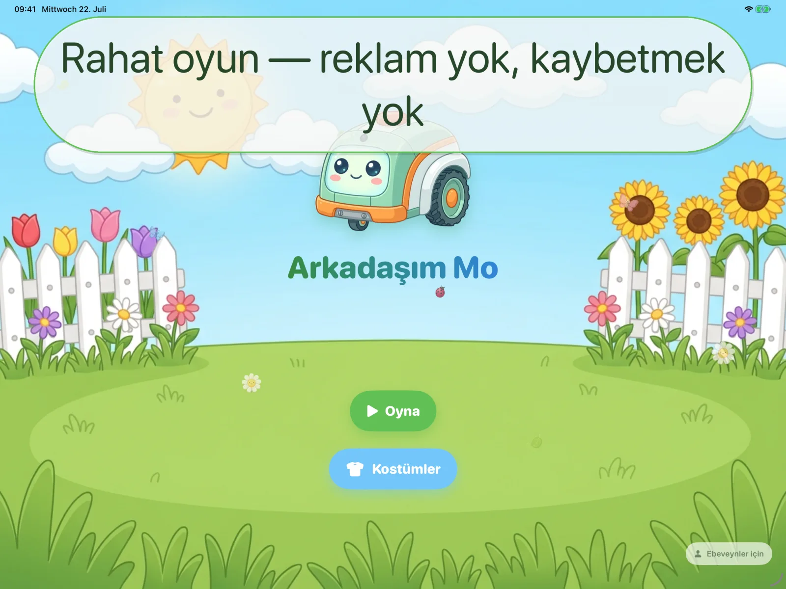 Rahat oyun — reklam yok, kaybetmek yok